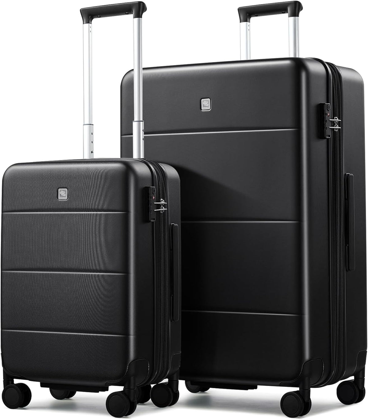 16 Inch Underseat Carry On Luggage with Spinner Wheels Hard Shell Suitcases Mini Small Carry On Bag for Airline Approved TSA Luggage Lightweight Travel Suit Case(Smoke White)