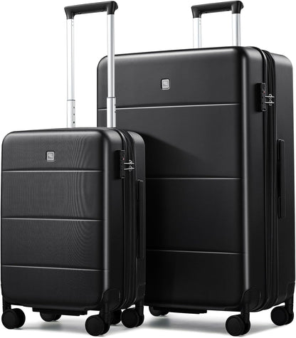 16 Inch Underseat Carry On Luggage with Spinner Wheels Hard Shell Suitcases Mini Small Carry On Bag for Airline Approved TSA Luggage Lightweight Travel Suit Case(Smoke White)