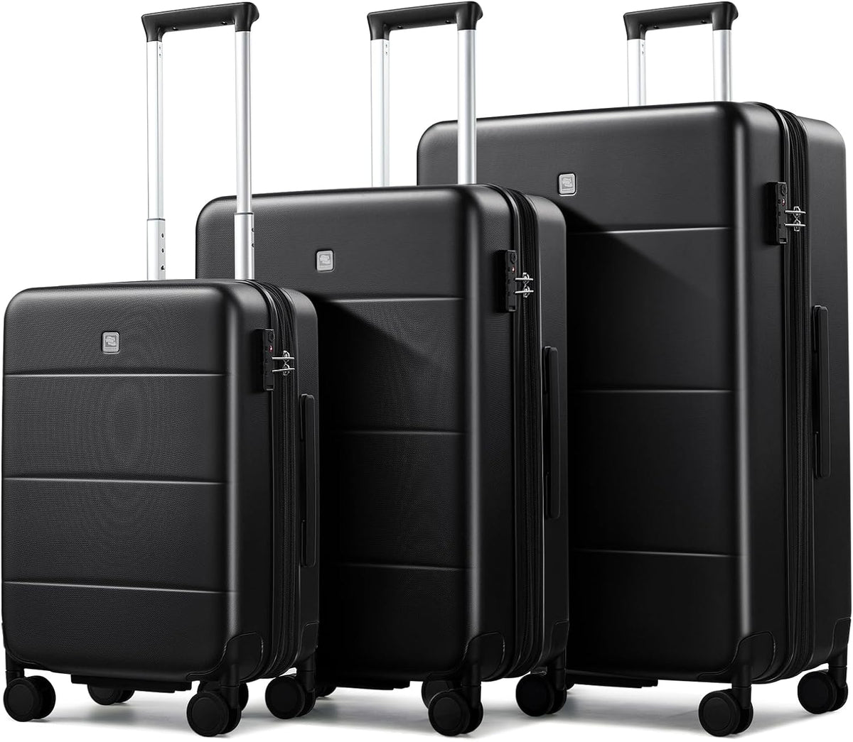 16 Inch Underseat Carry On Luggage with Spinner Wheels Hard Shell Suitcases Mini Small Carry On Bag for Airline Approved TSA Luggage Lightweight Travel Suit Case(Smoke White)