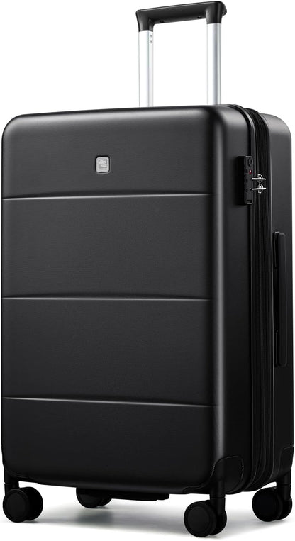 16 Inch Underseat Carry On Luggage with Spinner Wheels Hard Shell Suitcases Mini Small Carry On Bag for Airline Approved TSA Luggage Lightweight Travel Suit Case(Smoke White)