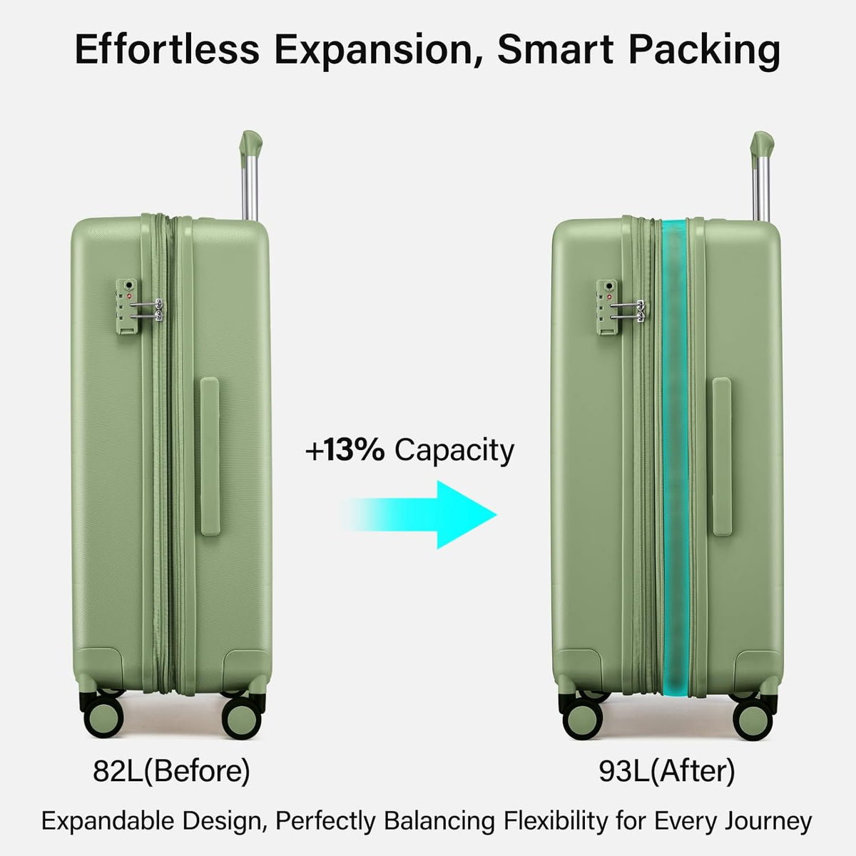 16 Inch Underseat Carry On Luggage with Spinner Wheels Hard Shell Suitcases Mini Small Carry On Bag for Airline Approved TSA Luggage Lightweight Travel Suit Case(Smoke White)