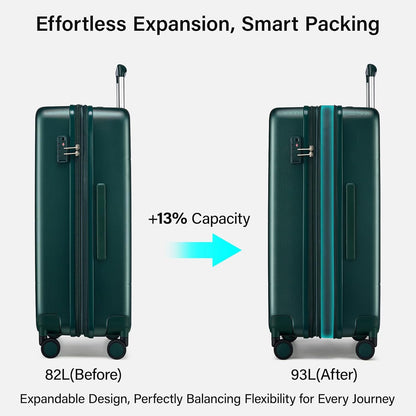 16 Inch Underseat Carry On Luggage with Spinner Wheels Hard Shell Suitcases Mini Small Carry On Bag for Airline Approved TSA Luggage Lightweight Travel Suit Case(Smoke White)