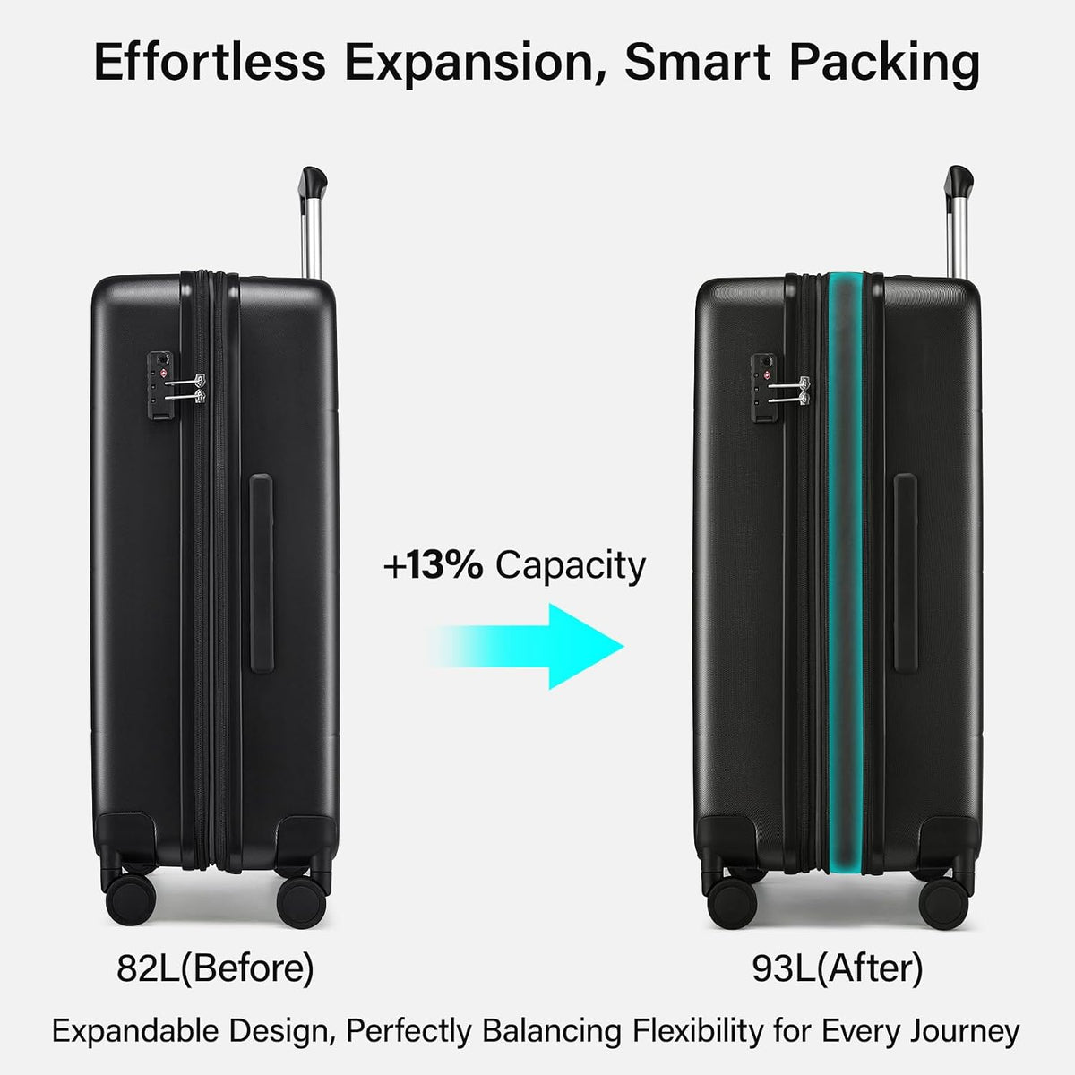 16 Inch Underseat Carry On Luggage with Spinner Wheels Hard Shell Suitcases Mini Small Carry On Bag for Airline Approved TSA Luggage Lightweight Travel Suit Case(Smoke White)