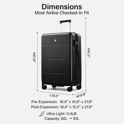 16 Inch Underseat Carry On Luggage with Spinner Wheels Hard Shell Suitcases Mini Small Carry On Bag for Airline Approved TSA Luggage Lightweight Travel Suit Case(Smoke White)