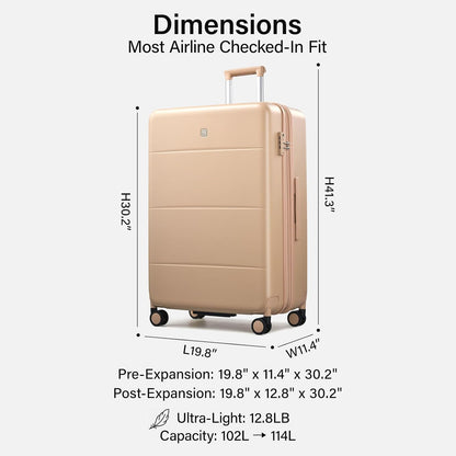 16 Inch Underseat Carry On Luggage with Spinner Wheels Hard Shell Suitcases Mini Small Carry On Bag for Airline Approved TSA Luggage Lightweight Travel Suit Case(Smoke White)