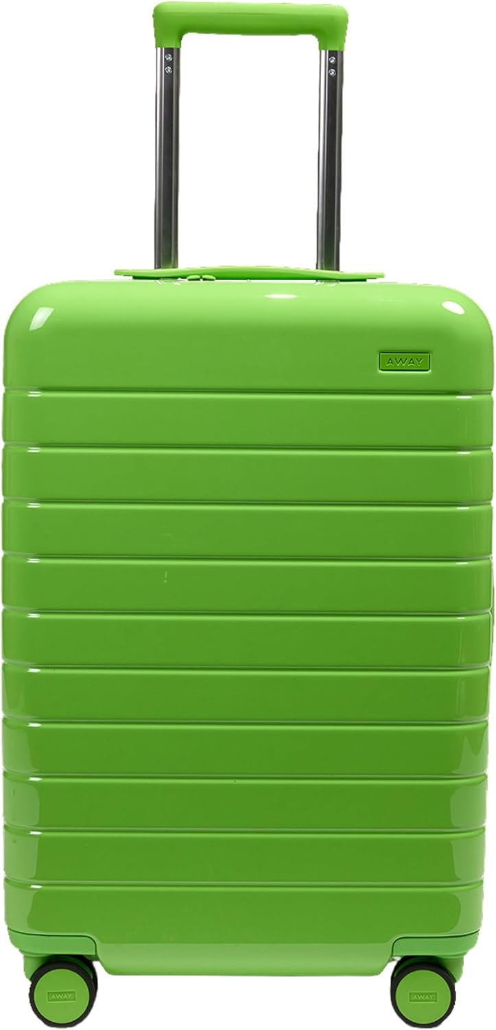 Bigger Carry-On Luggage - 23-Inch Lightweight Hardside Suitcase with 360° Spinner Wheels, Interior Compression System, TSA-Approved Lock - Sea Green