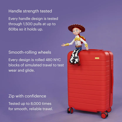 Bigger Carry-On Luggage - 23-Inch Lightweight Hardside Suitcase with 360° Spinner Wheels, Interior Compression System, TSA-Approved Lock - Sea Green