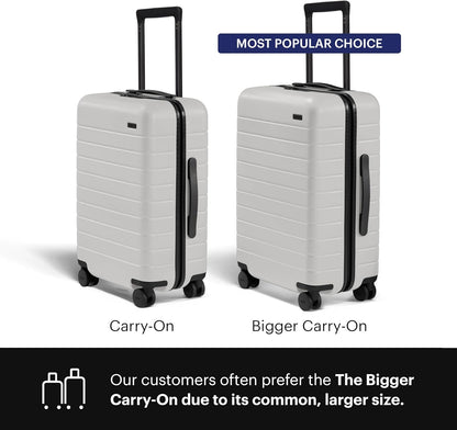 Bigger Carry-On Luggage - 23-Inch Lightweight Hardside Suitcase with 360° Spinner Wheels, Interior Compression System, TSA-Approved Lock - Sea Green