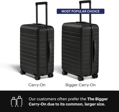 Bigger Carry-On Luggage - 23-Inch Lightweight Hardside Suitcase with 360° Spinner Wheels, Interior Compression System, TSA-Approved Lock - Sea Green