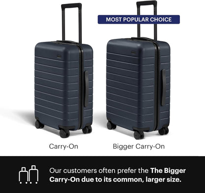 Bigger Carry-On Luggage - 23-Inch Lightweight Hardside Suitcase with 360° Spinner Wheels, Interior Compression System, TSA-Approved Lock - Sea Green