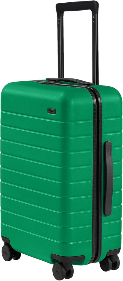 Bigger Carry-On Luggage - 23-Inch Lightweight Hardside Suitcase with 360° Spinner Wheels, Interior Compression System, TSA-Approved Lock - Sea Green