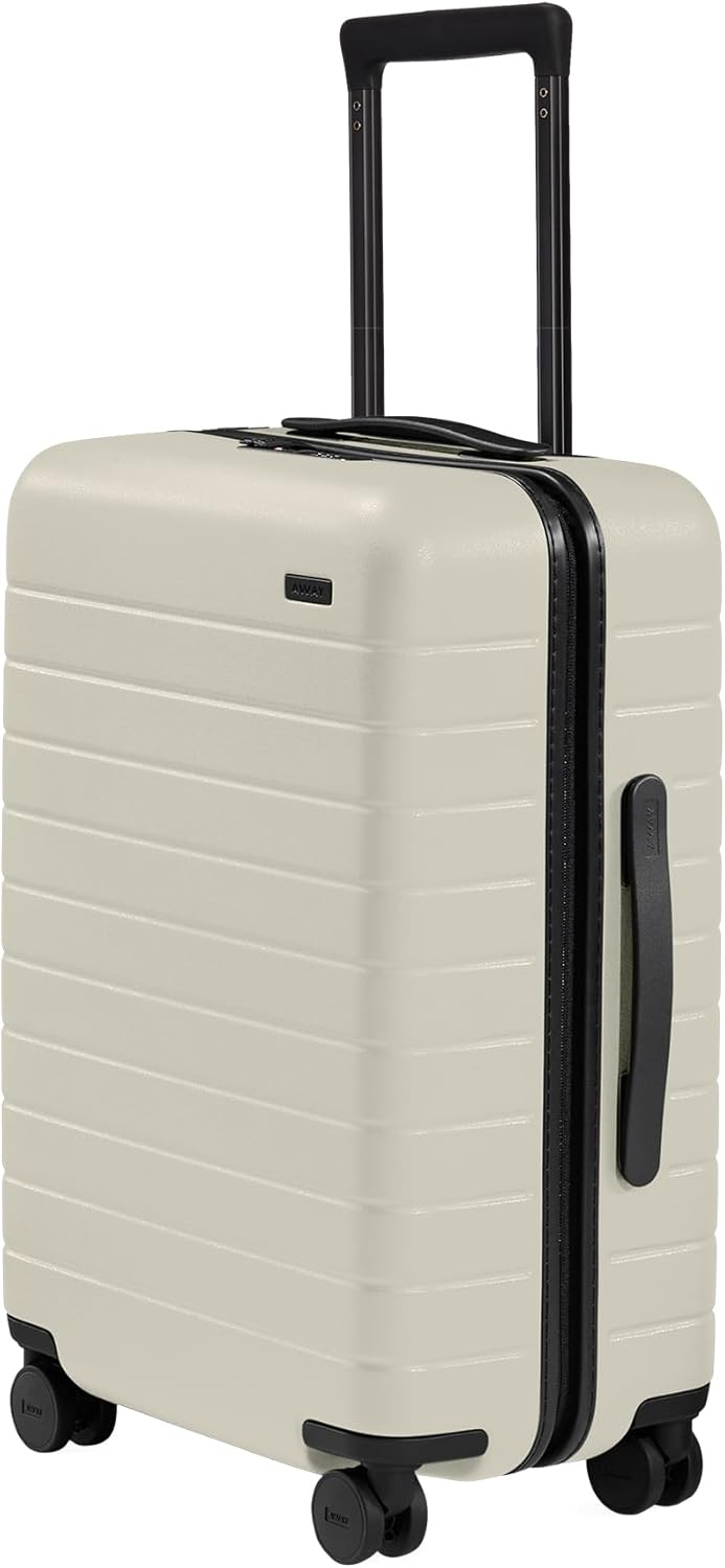 Bigger Carry-On Luggage - 23-Inch Lightweight Hardside Suitcase with 360° Spinner Wheels, Interior Compression System, TSA-Approved Lock - Sea Green