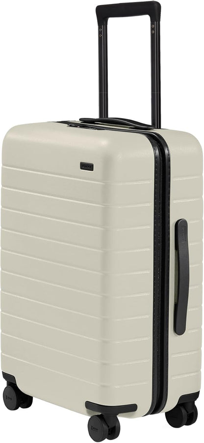 Bigger Carry-On Luggage - 23-Inch Lightweight Hardside Suitcase with 360° Spinner Wheels, Interior Compression System, TSA-Approved Lock - Sea Green