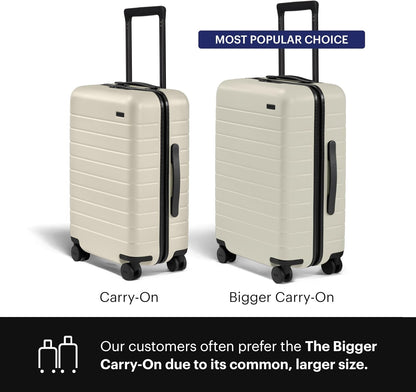 Bigger Carry-On Luggage - 23-Inch Lightweight Hardside Suitcase with 360° Spinner Wheels, Interior Compression System, TSA-Approved Lock - Sea Green