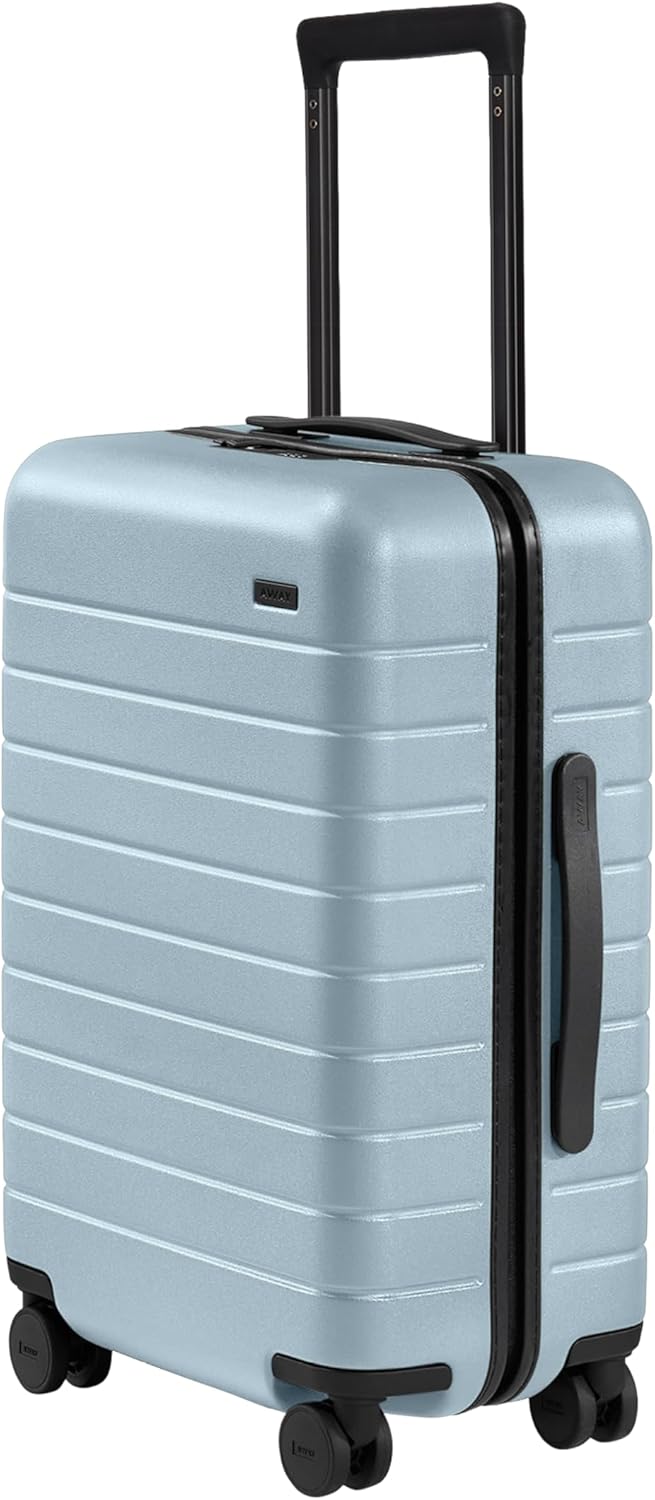 Bigger Carry-On Luggage - 23-Inch Lightweight Hardside Suitcase with 360° Spinner Wheels, Interior Compression System, TSA-Approved Lock - Sea Green