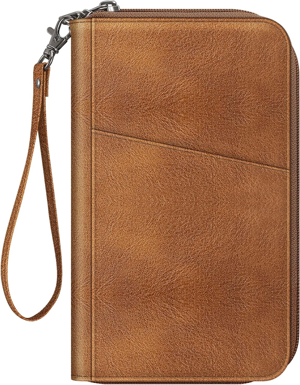 Family Passport Holder Wallet Travel Document Organizer Clutch Bag | RFID Blocking Credit Cards Case Cover for Women Men