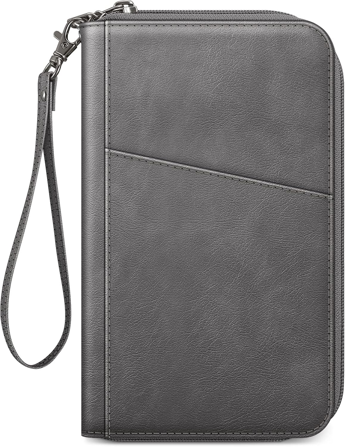 Family Passport Holder Wallet Travel Document Organizer Clutch Bag | RFID Blocking Credit Cards Case Cover for Women Men