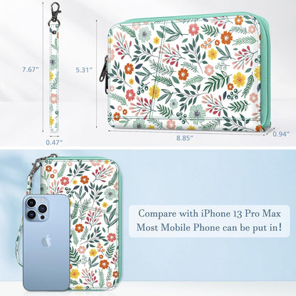 Family Passport Holder Wallet Travel Document Organizer Clutch Bag | RFID Blocking Credit Cards Case Cover for Women Men