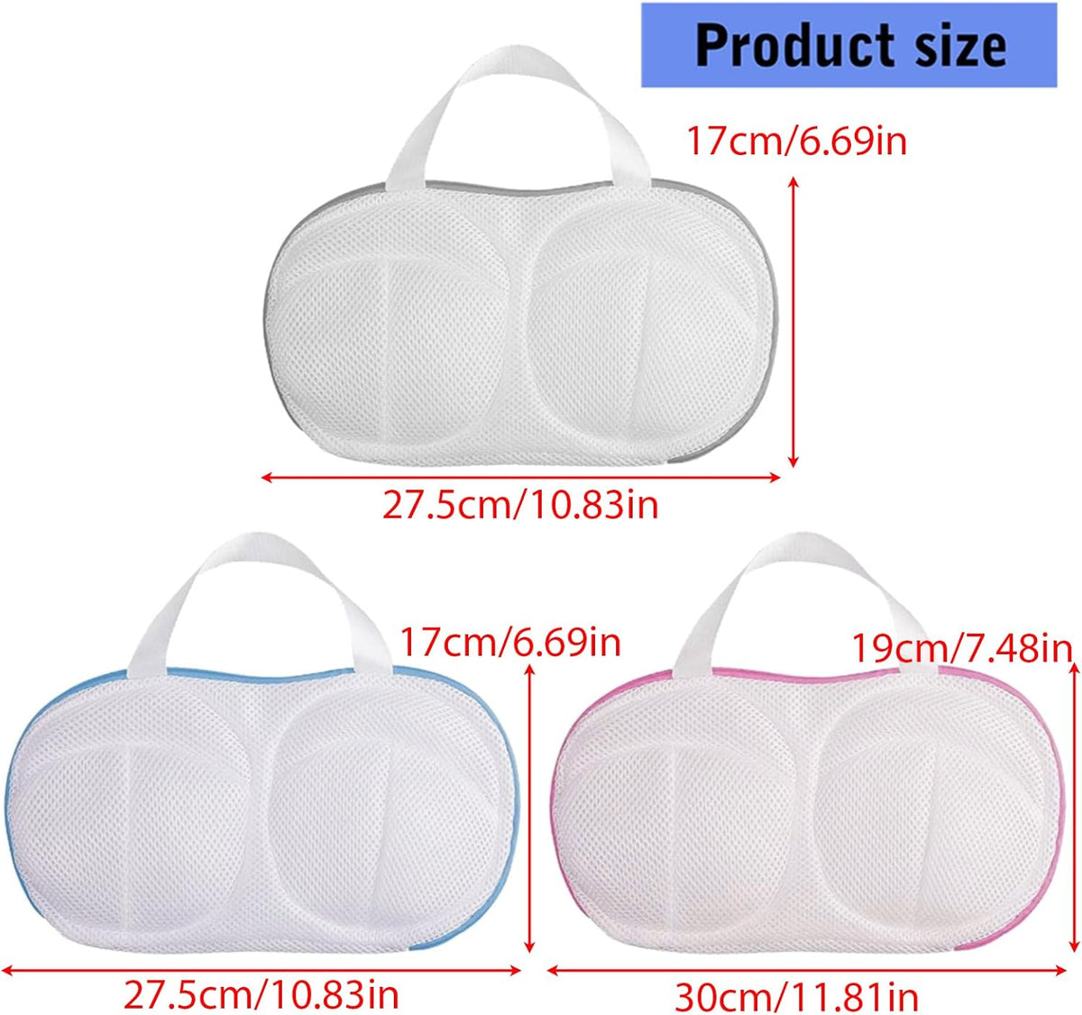 Bra Laundry Bag, Anti Deformation Underwear Wash Bag, Protective Lingerie Washer Saver for Delicate Clothes