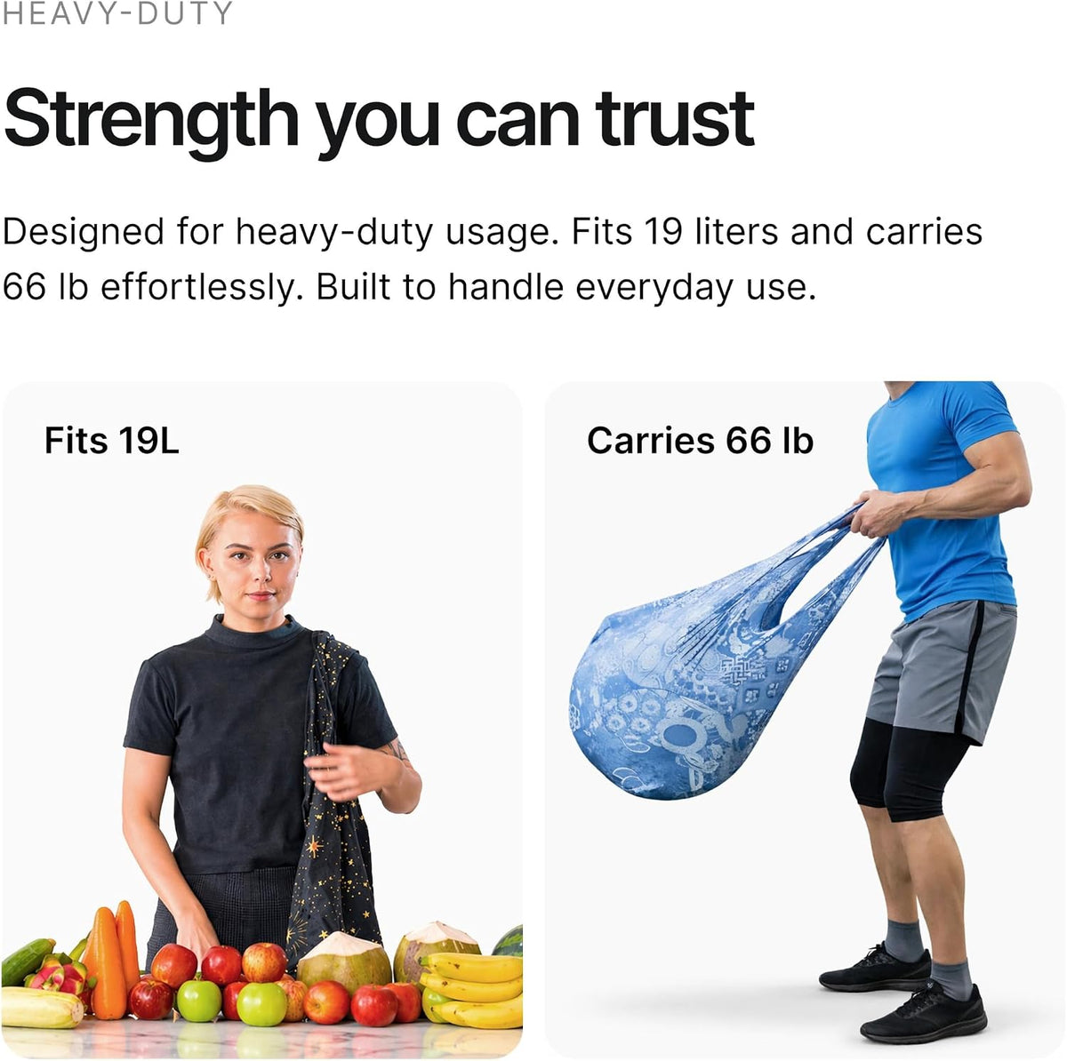 Sling - Ultralight Crossbody Bag for Women & Men, Packable Grocery, Travel & Shopping Bag for Everyday Use