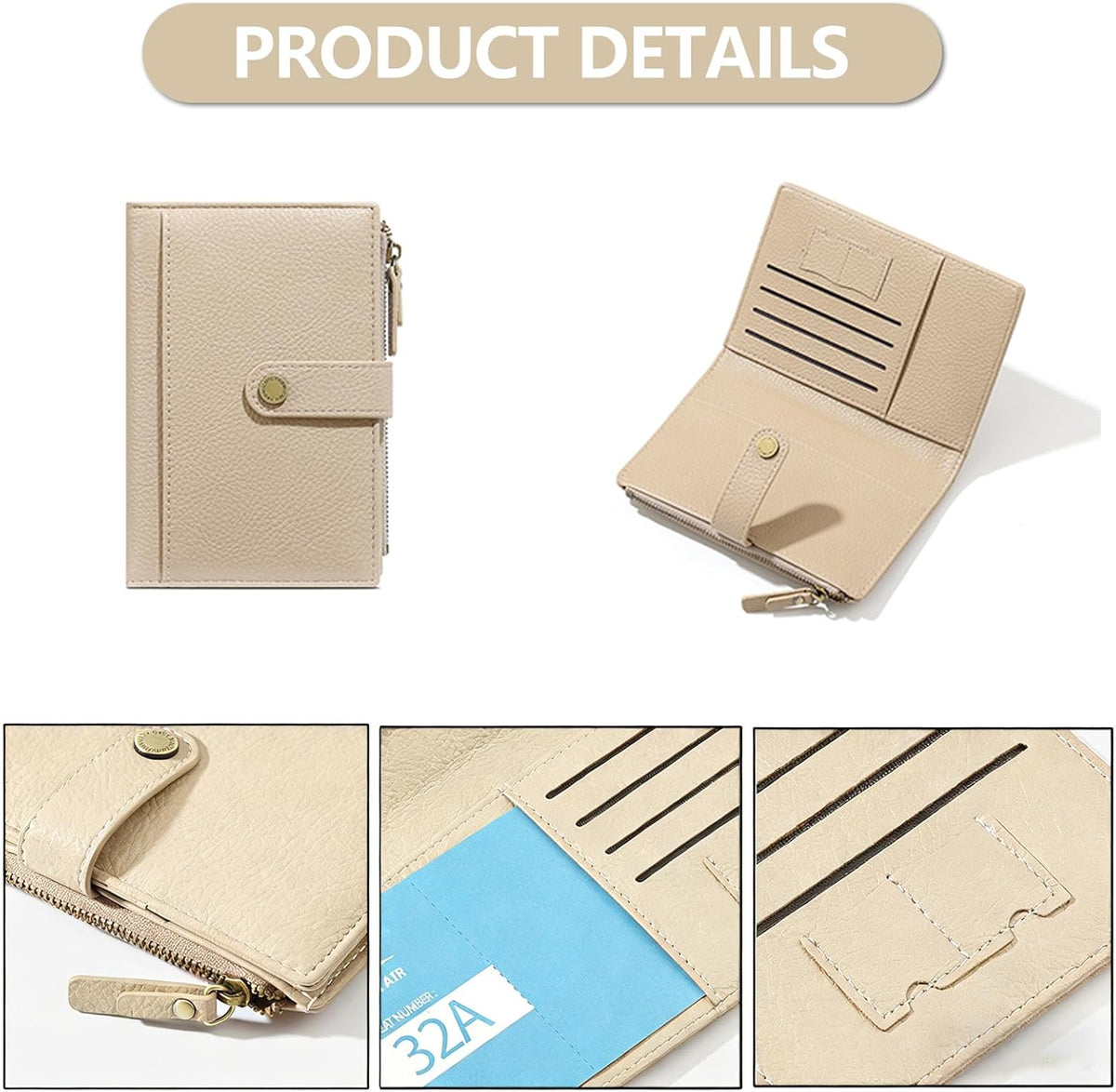 Slim RFID Blocking Passport Holder Wallet,PU Leather Travel Card Organizer,Lightweight Passport Case for Women Men (Black)