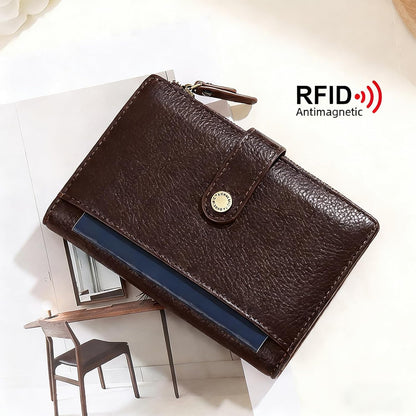 Slim RFID Blocking Passport Holder Wallet,PU Leather Travel Card Organizer,Lightweight Passport Case for Women Men (Black)