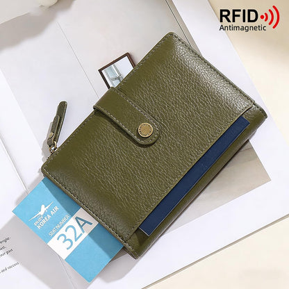 Slim RFID Blocking Passport Holder Wallet,PU Leather Travel Card Organizer,Lightweight Passport Case for Women Men (Black)