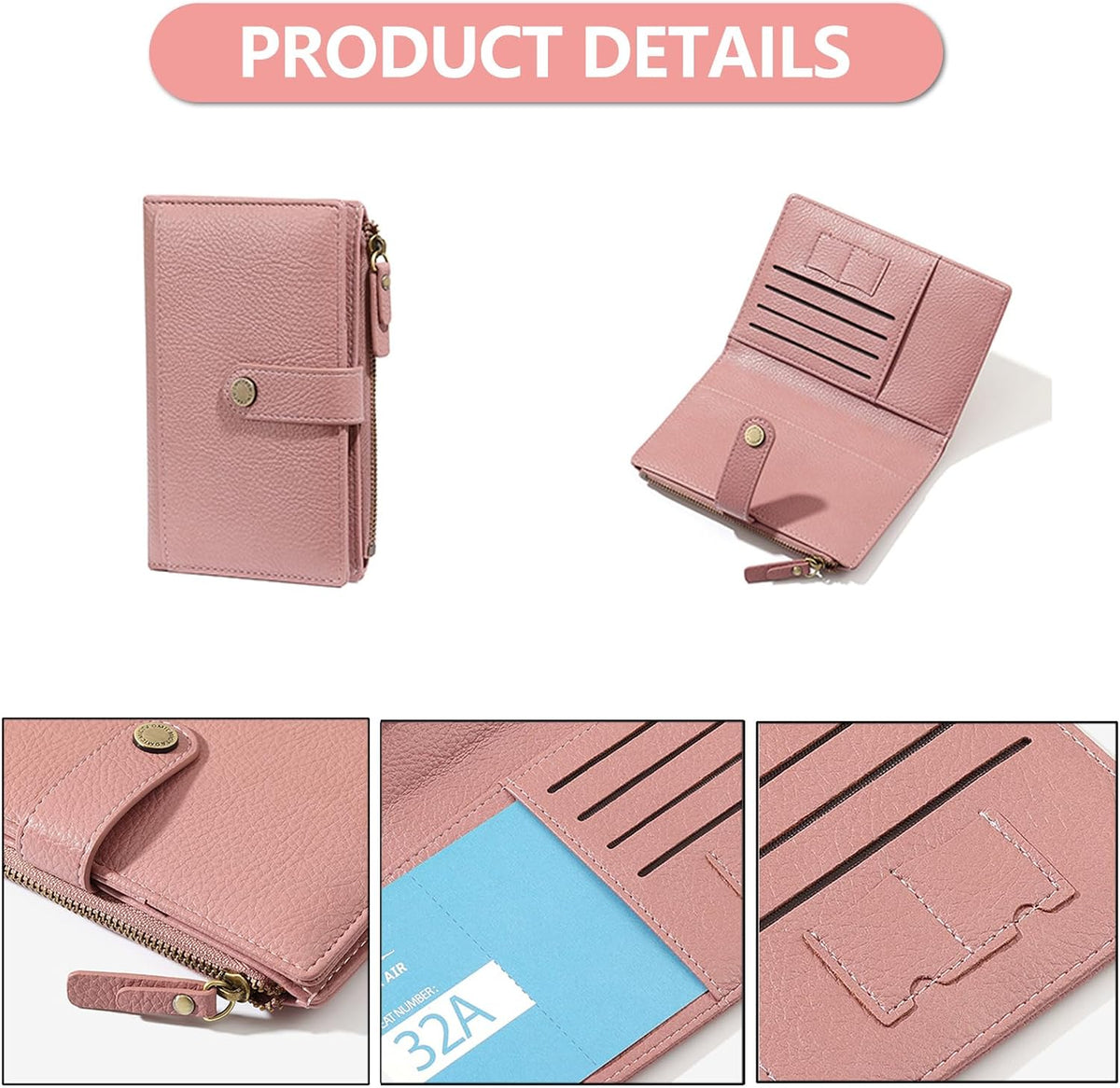 Slim RFID Blocking Passport Holder Wallet,PU Leather Travel Card Organizer,Lightweight Passport Case for Women Men (Black)