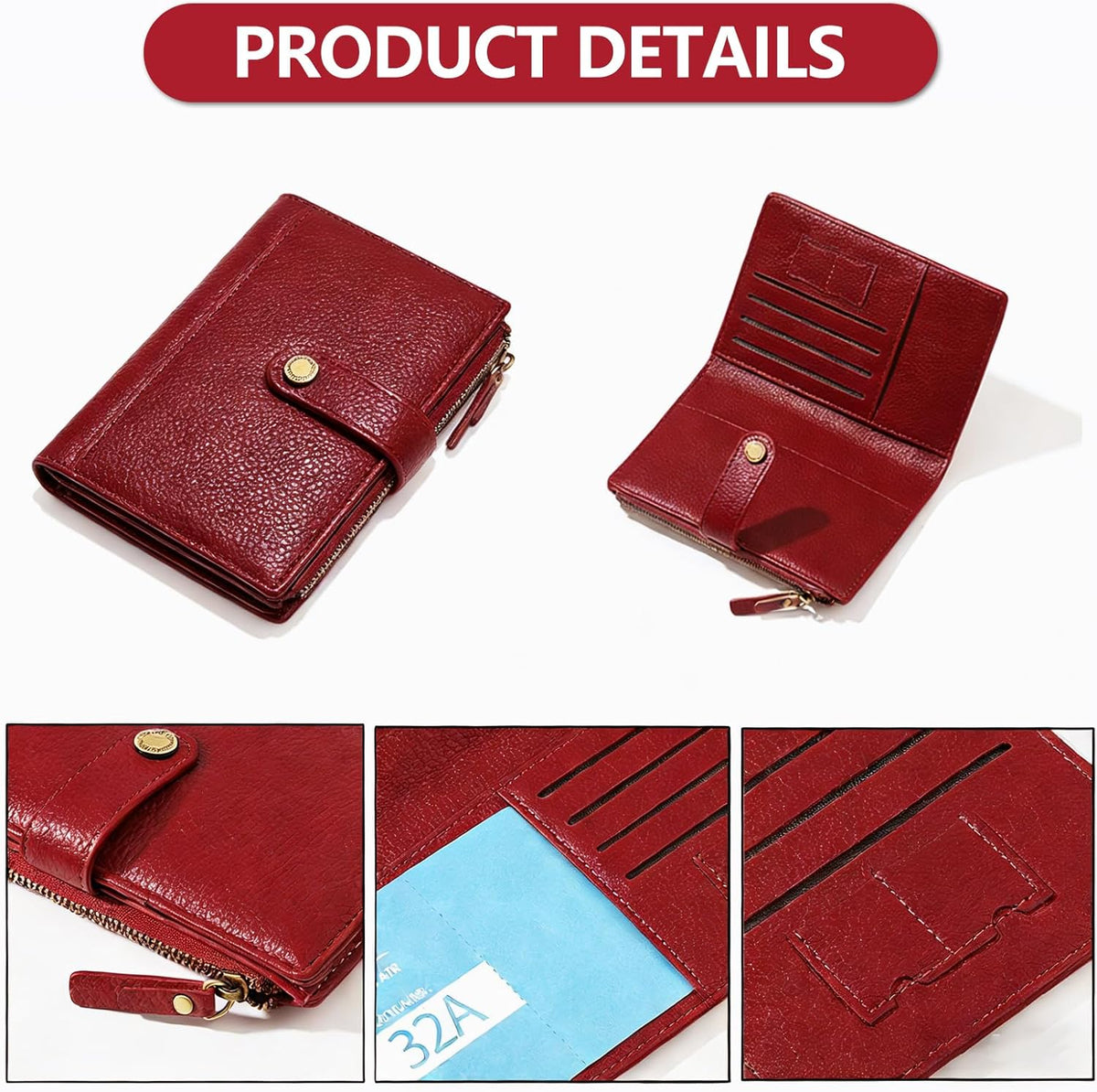 Slim RFID Blocking Passport Holder Wallet,PU Leather Travel Card Organizer,Lightweight Passport Case for Women Men (Black)