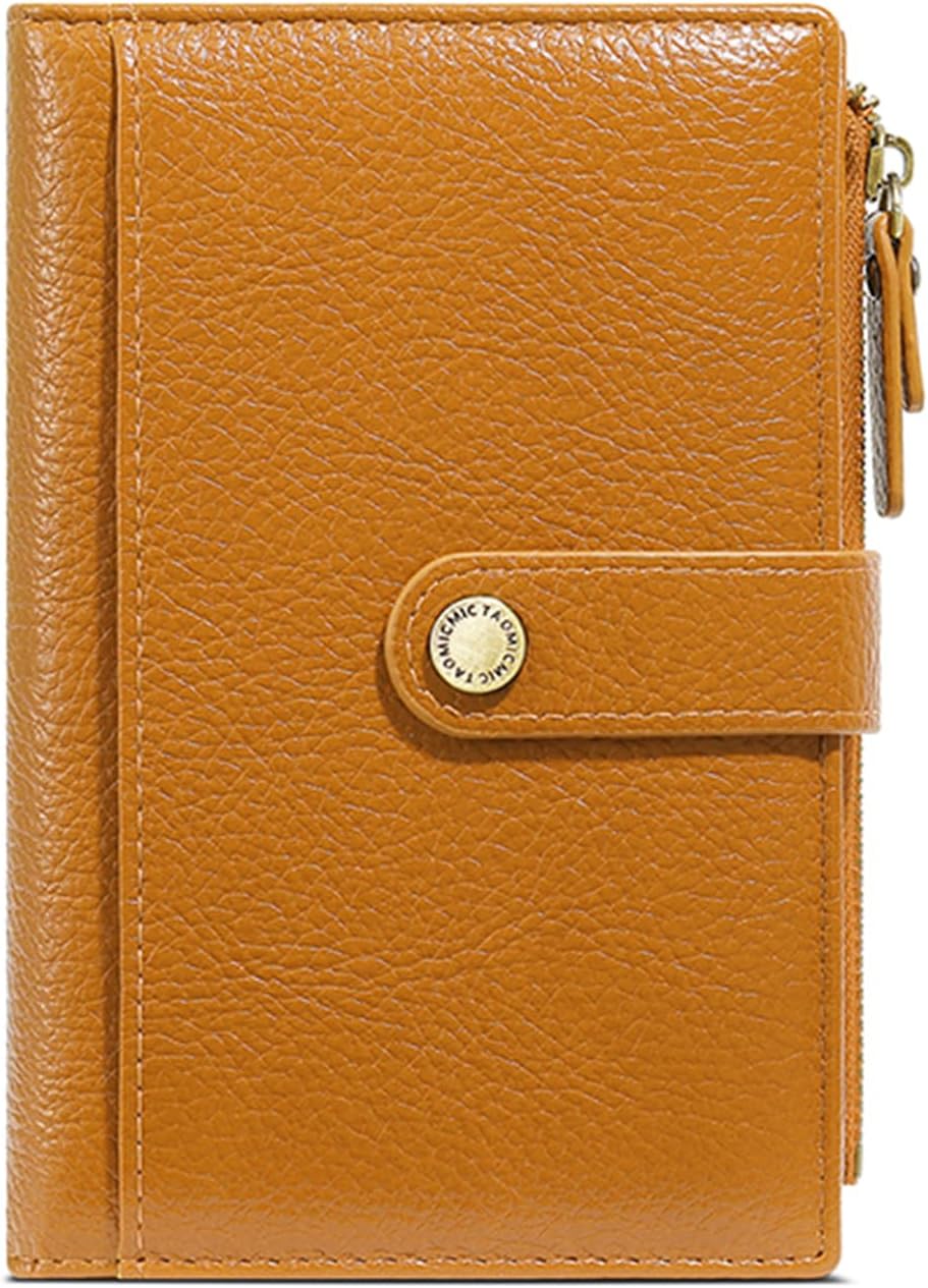 Slim RFID Blocking Passport Holder Wallet,PU Leather Travel Card Organizer,Lightweight Passport Case for Women Men (Black)