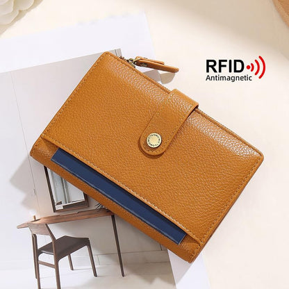 Slim RFID Blocking Passport Holder Wallet,PU Leather Travel Card Organizer,Lightweight Passport Case for Women Men (Black)