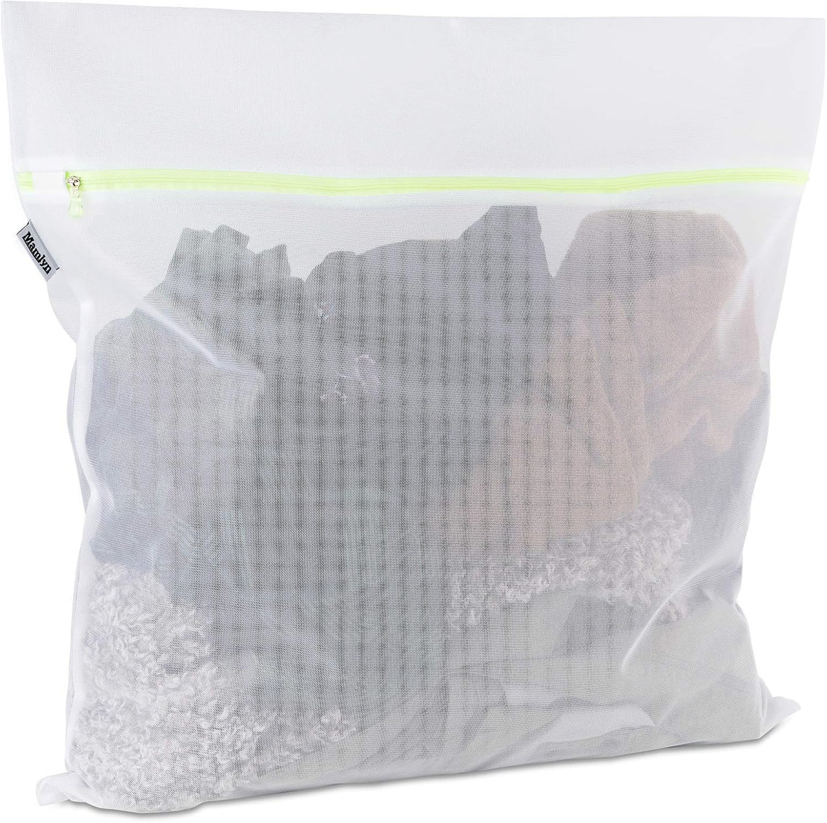 Mesh Laundry Bag for Delicates, Wash Bags for Underwear and Lingerie, Makeup Organizer Bag (1 Medium, 1 Small)