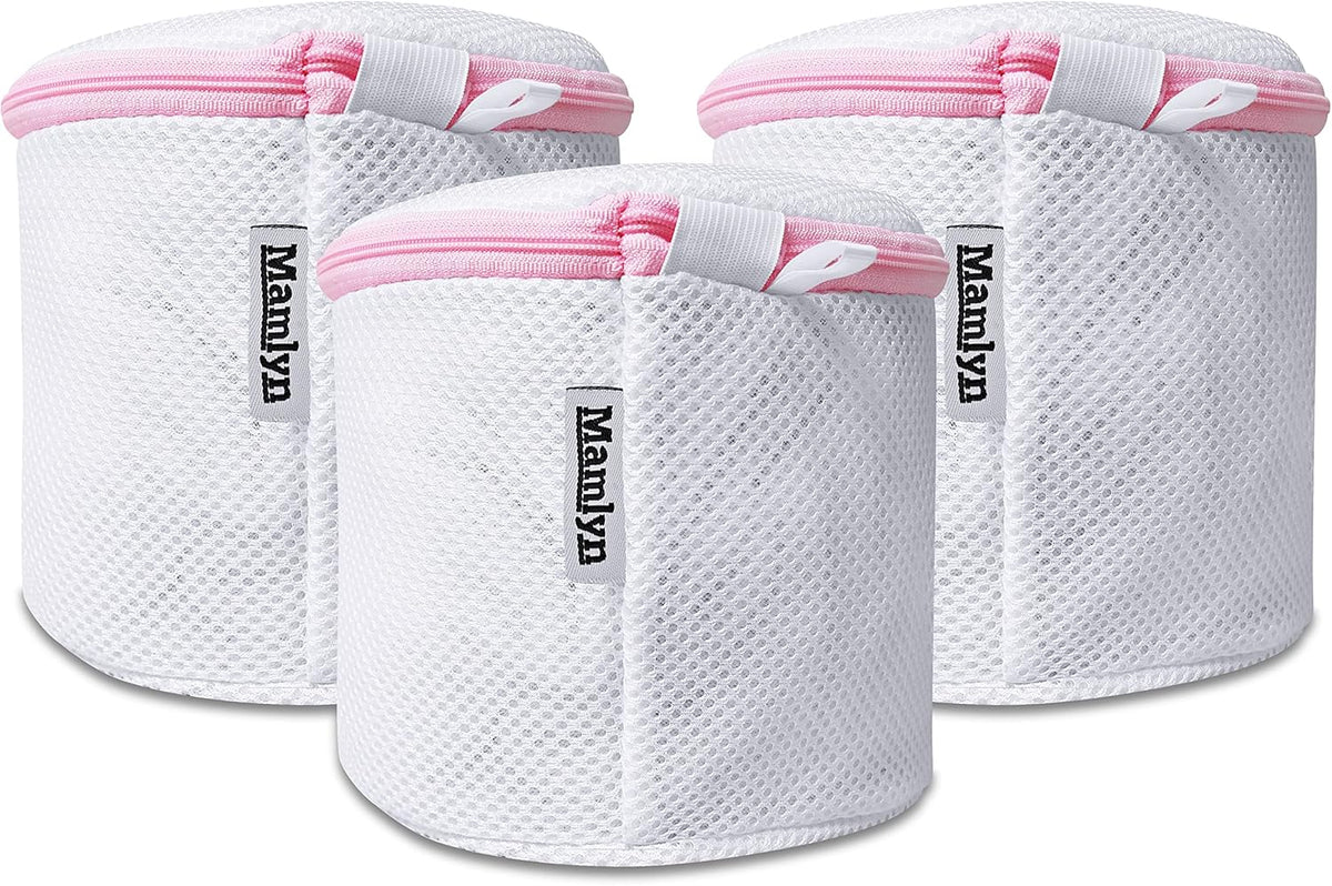 Mesh Laundry Bag for Delicates, Wash Bags for Underwear and Lingerie, Makeup Organizer Bag (1 Medium, 1 Small)