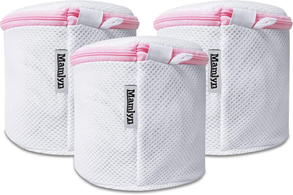 Mesh Laundry Bag for Delicates, Wash Bags for Underwear and Lingerie, Makeup Organizer Bag (1 Medium, 1 Small)