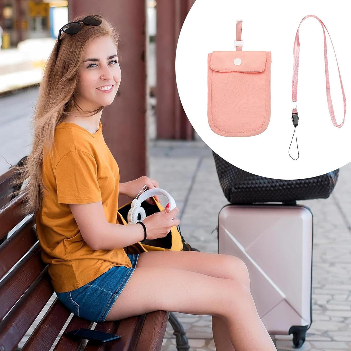 Invisible Washable Bra Bag – Small Storage Pouch, Nylon Underwear Holder | Ultra-Thin Travel Bag for Women, Close-Fitting Coin and Card Organizer, Convenient Hidden Design, Lightweight Portable