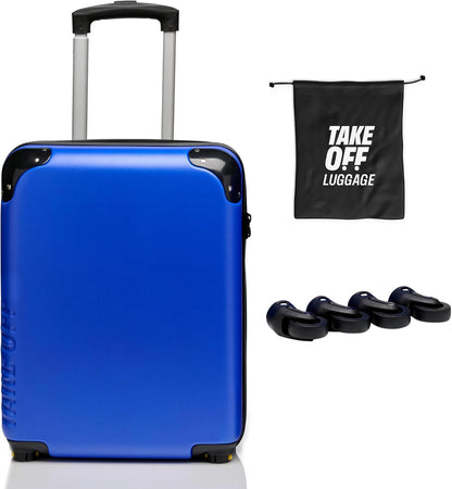 TAKE OFF Personal Item Suitcase 4.0 with Removable Wheels | Fits Spirit, Frontier & Allegiant 18x14x8 Sizer | Hardshell, TSA Lock, Under Seat Carry-On