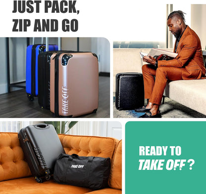 TAKE OFF Personal Item Suitcase 4.0 with Removable Wheels | Fits Spirit, Frontier & Allegiant 18x14x8 Sizer | Hardshell, TSA Lock, Under Seat Carry-On