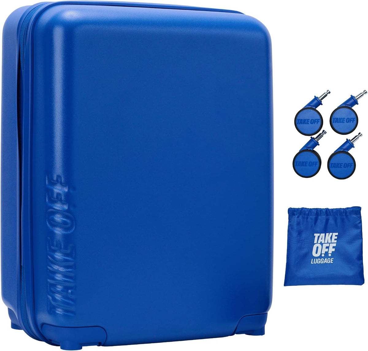 TAKE OFF Personal Item Suitcase 4.0 with Removable Wheels | Fits Spirit, Frontier & Allegiant 18x14x8 Sizer | Hardshell, TSA Lock, Under Seat Carry-On