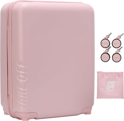 TAKE OFF Personal Item Suitcase 4.0 with Removable Wheels | Fits Spirit, Frontier & Allegiant 18x14x8 Sizer | Hardshell, TSA Lock, Under Seat Carry-On