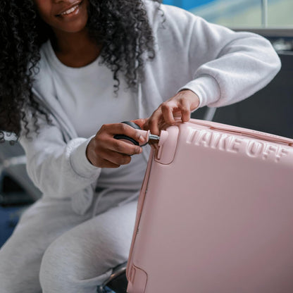 TAKE OFF Personal Item Suitcase 4.0 with Removable Wheels | Fits Spirit, Frontier & Allegiant 18x14x8 Sizer | Hardshell, TSA Lock, Under Seat Carry-On