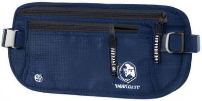 Money Belt for Travel – Slim Hidden Under-Clothes RFID Blocking Anti-Theft Passport Holder & Travel Wallet Pouch for Men & Women to Protect Cash, Cards & Documents (Black)