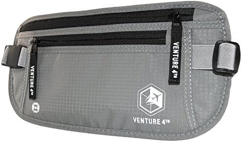 Money Belt for Travel – Slim Hidden Under-Clothes RFID Blocking Anti-Theft Passport Holder & Travel Wallet Pouch for Men & Women to Protect Cash, Cards & Documents (Black)