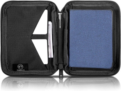 Passport Holder & Travel Wallet with RFID Blocking - Premium Document Organizer Case for Men and Women - Multiple Card Slots, Holds Passports, Cards, Tickets, ID, Cash Holder(Black)