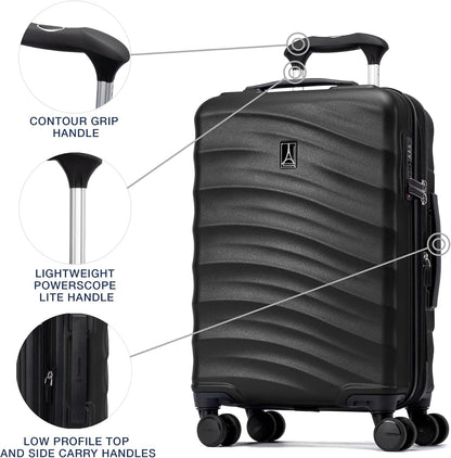 Maxlite Air V2 Hardside Expandable Carry on Luggage, 8 Spinner Wheels, Lightweight Hard Shell Suitcase, TSA lock, Slate Green, Compact Carry On 19-Inch
