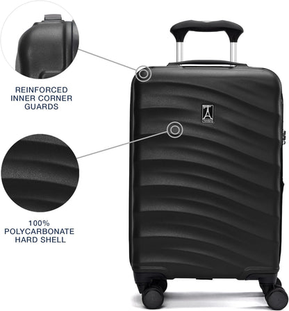 Maxlite Air V2 Hardside Expandable Carry on Luggage, 8 Spinner Wheels, Lightweight Hard Shell Suitcase, TSA lock, Slate Green, Compact Carry On 19-Inch