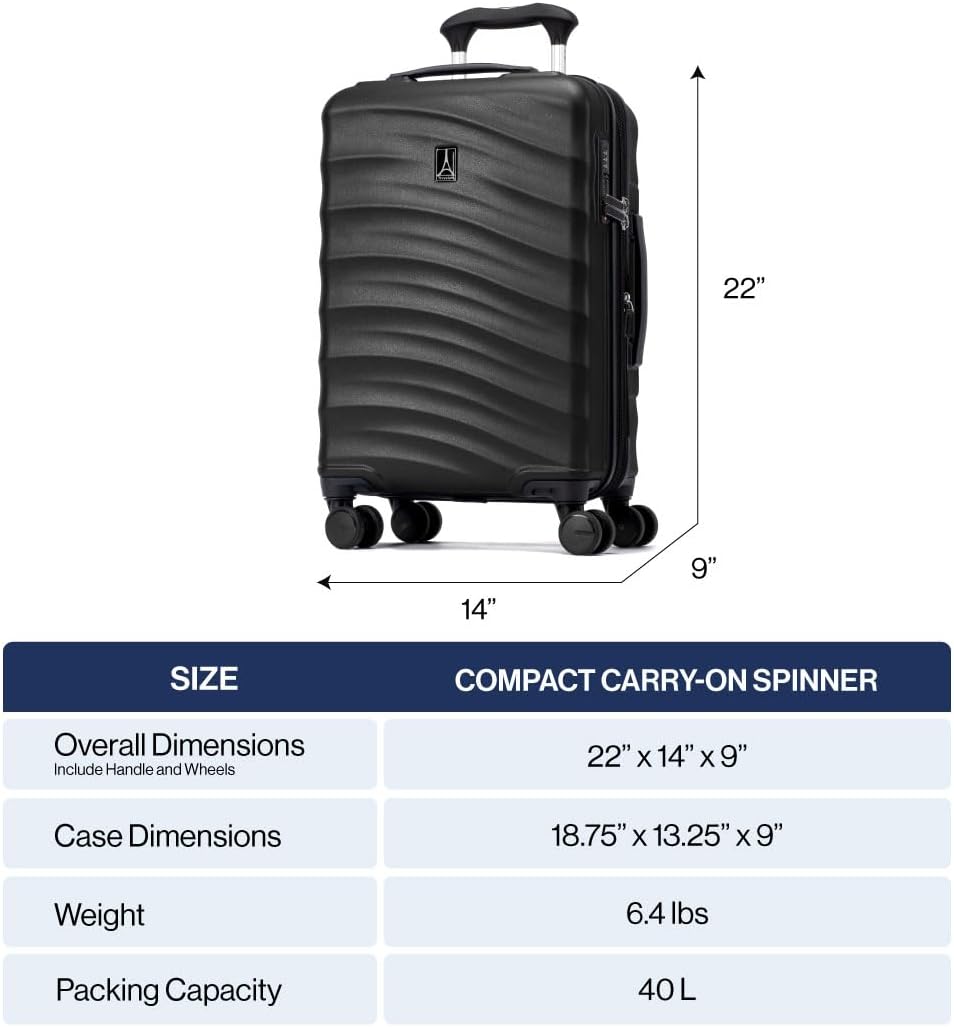 Maxlite Air V2 Hardside Expandable Carry on Luggage, 8 Spinner Wheels, Lightweight Hard Shell Suitcase, TSA lock, Slate Green, Compact Carry On 19-Inch