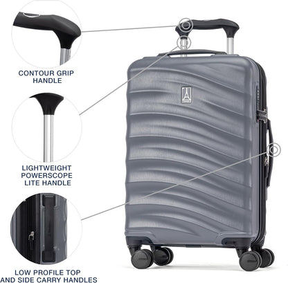 Maxlite Air V2 Hardside Expandable Carry on Luggage, 8 Spinner Wheels, Lightweight Hard Shell Suitcase, TSA lock, Slate Green, Compact Carry On 19-Inch