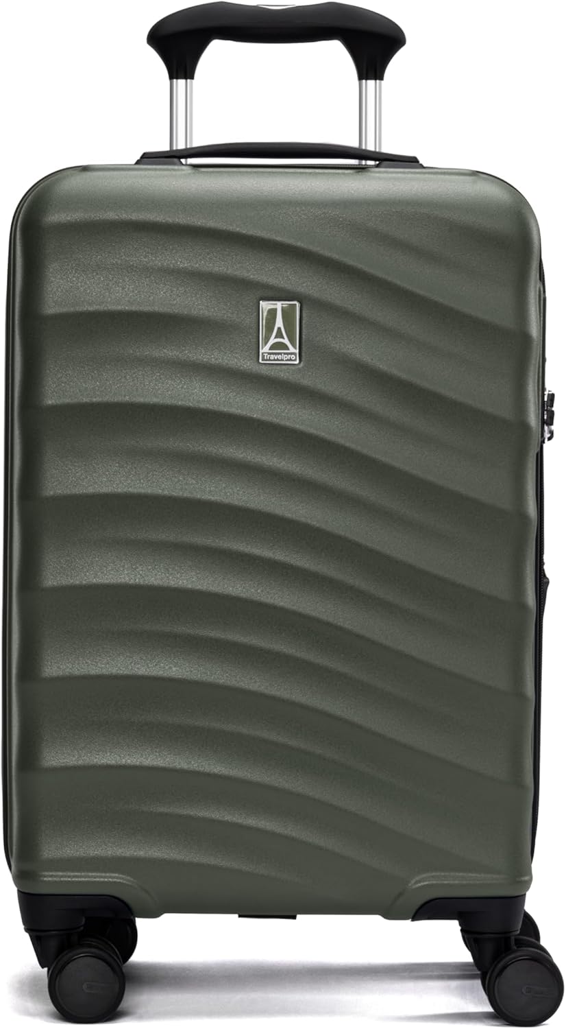 Maxlite Air V2 Hardside Expandable Carry on Luggage, 8 Spinner Wheels, Lightweight Hard Shell Suitcase, TSA lock, Slate Green, Compact Carry On 19-Inch