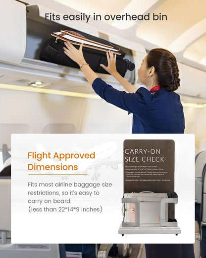 4 Pcs Carry On Luggage 22x14x9 Airline Approved 20 Inch Underseat Carry on Suitcase for Women Men Softside Travel Luggage with Spinner Wheels and TSA Lock