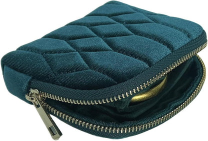 Small Travel Jewelry Case - Jewelry Travel Organizer Bag with Tassel Zipper for Bracelets, Necklaces, Bangles, Jewelry Organizer Storage Bag Gift for Women Girls - LJB001-Olive Green